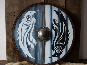 Raven viking shield