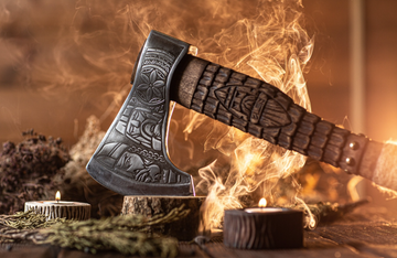 Custom viking axe
