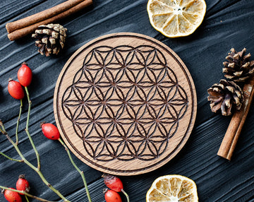 engraved flower of life
