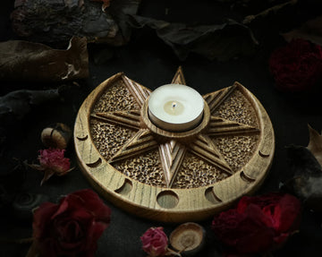 pentacle candle holder