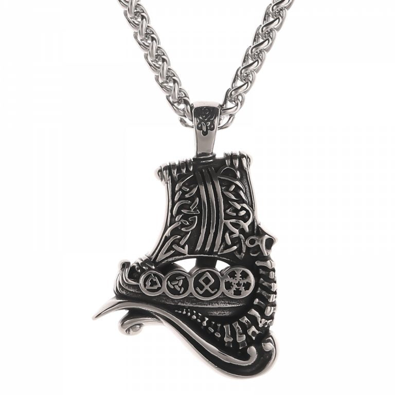 viking ship necklace