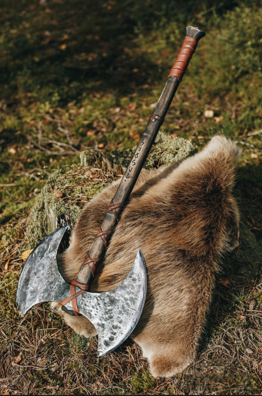 forged viking axe