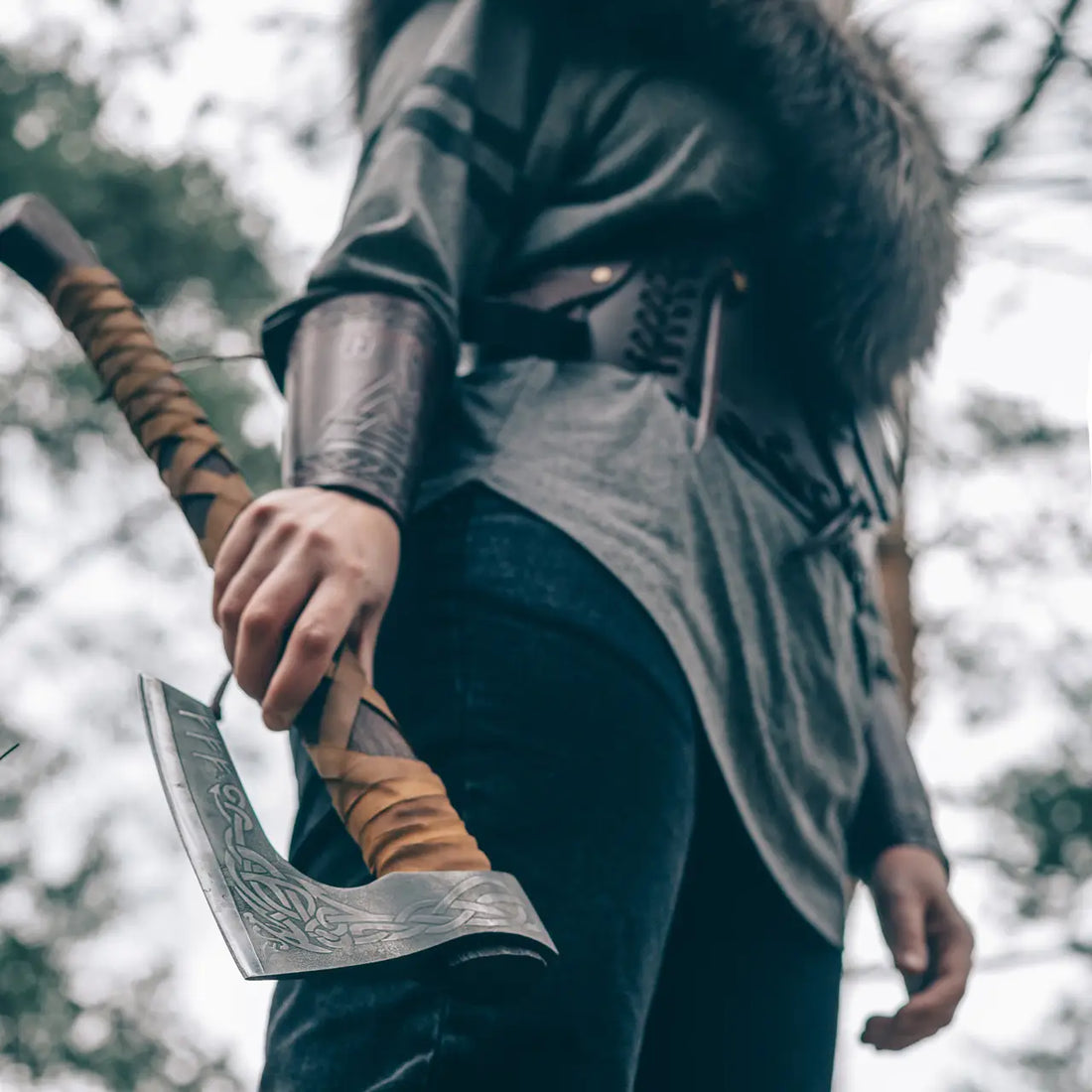 Bearded Viking Axe