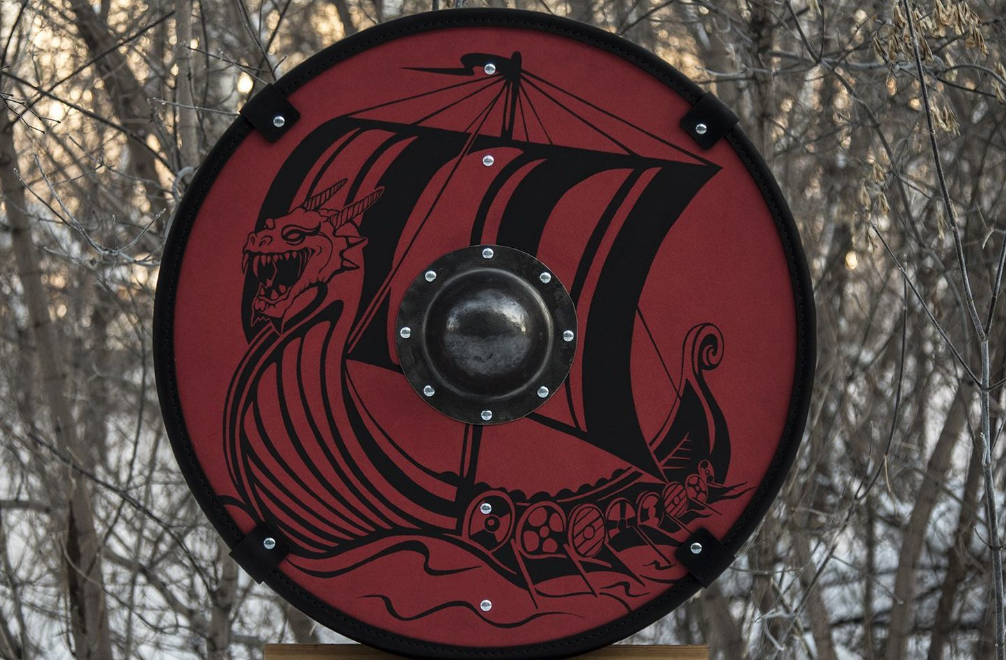 viking ship shield