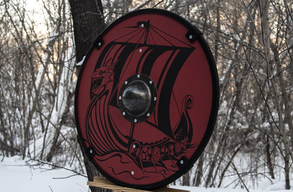 viking ship shield