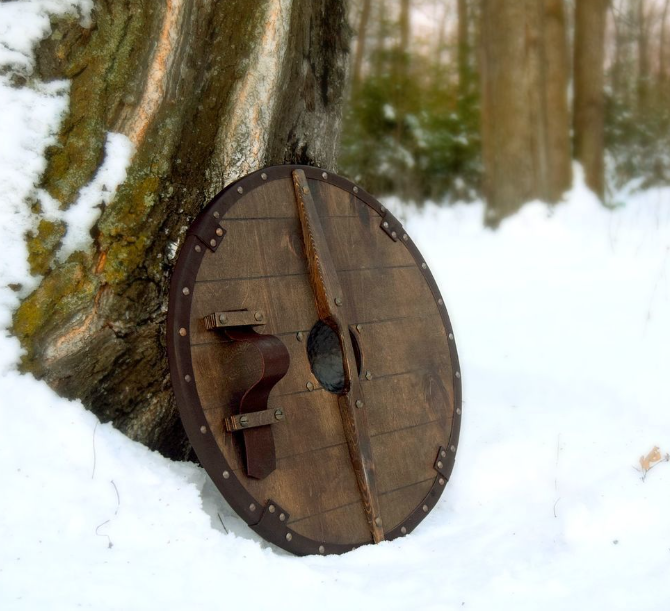 wooden norse shield