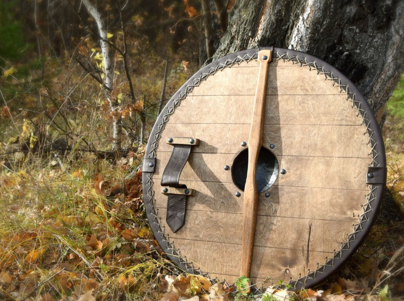wooden round shield