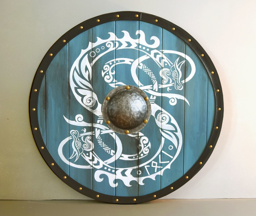 Wolf viking shield
