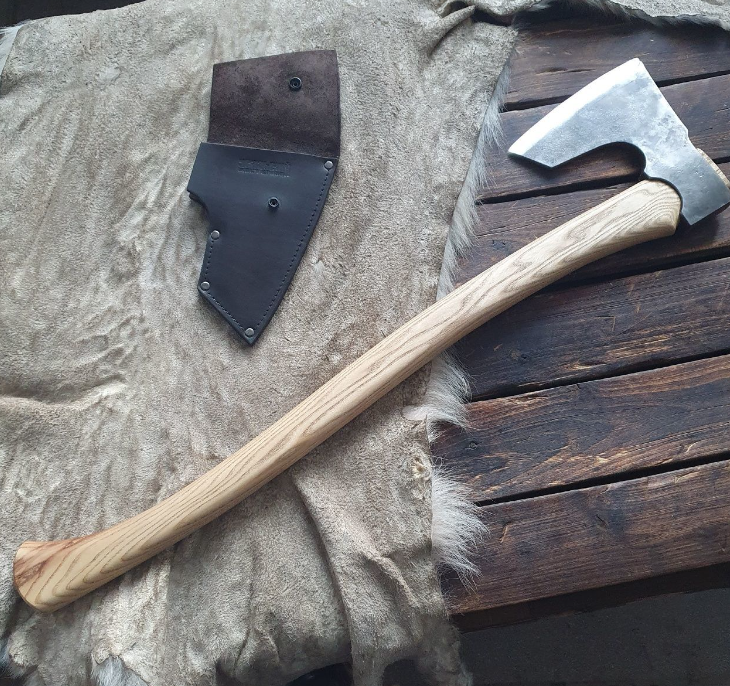 Hand forged axe