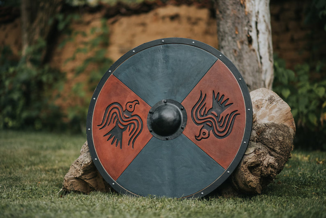 Raven norse shield