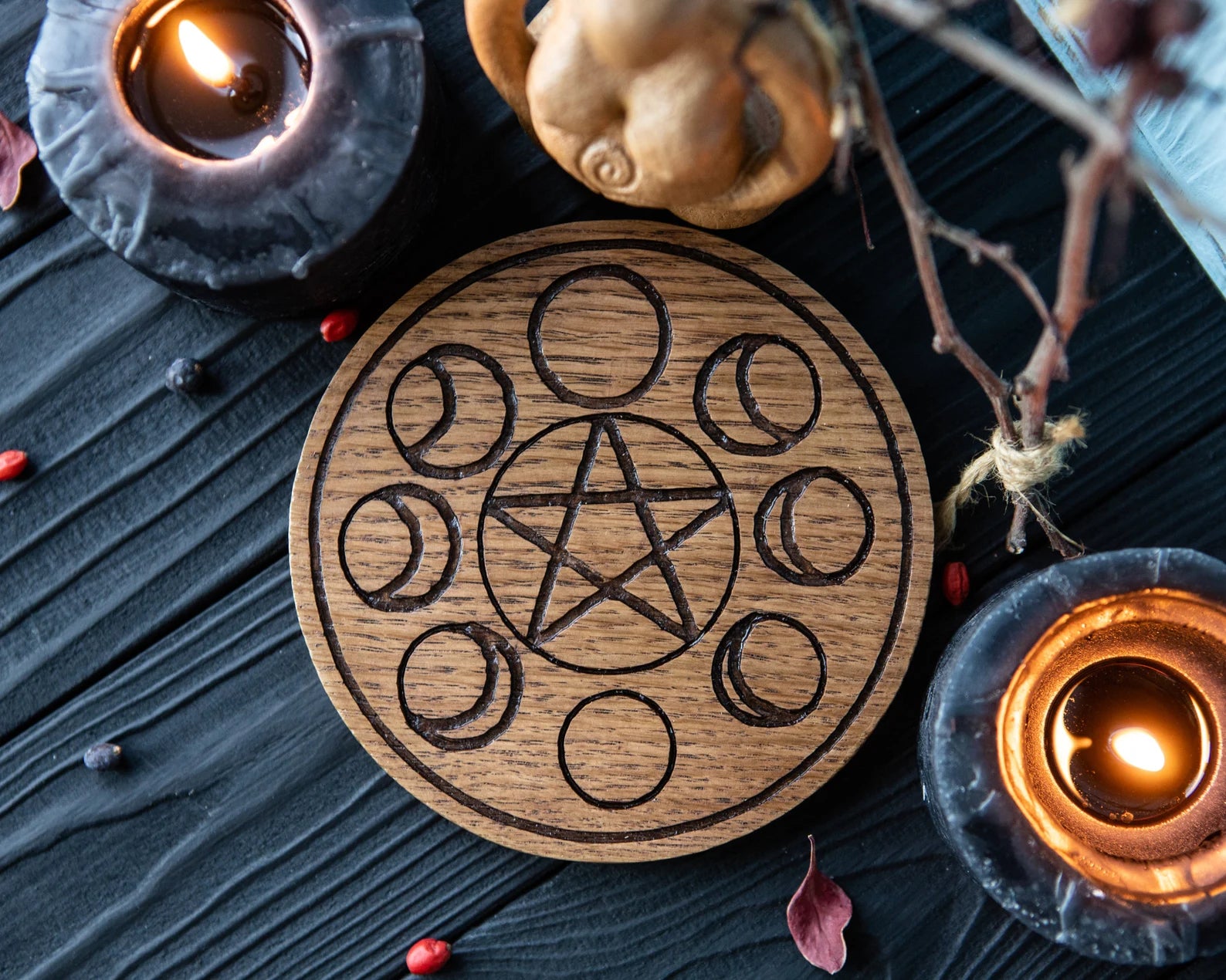 wooden pentacle