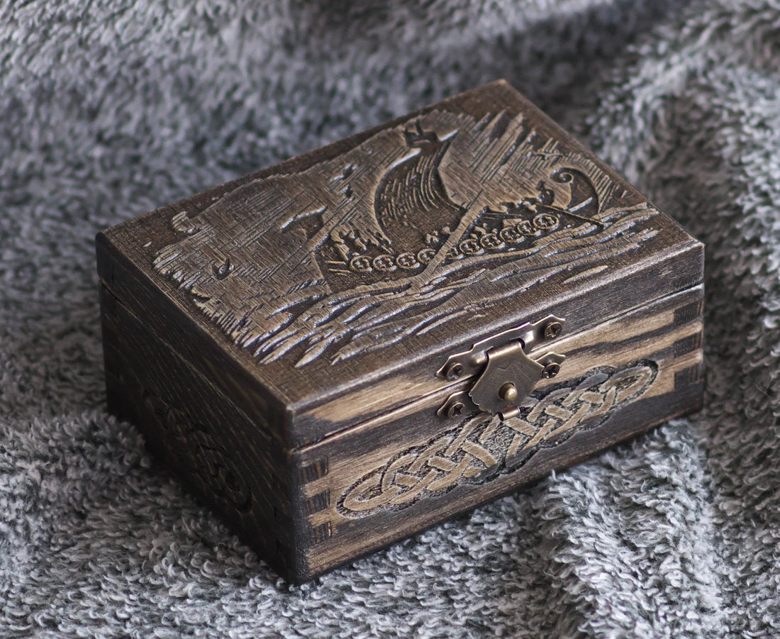 viking ship box