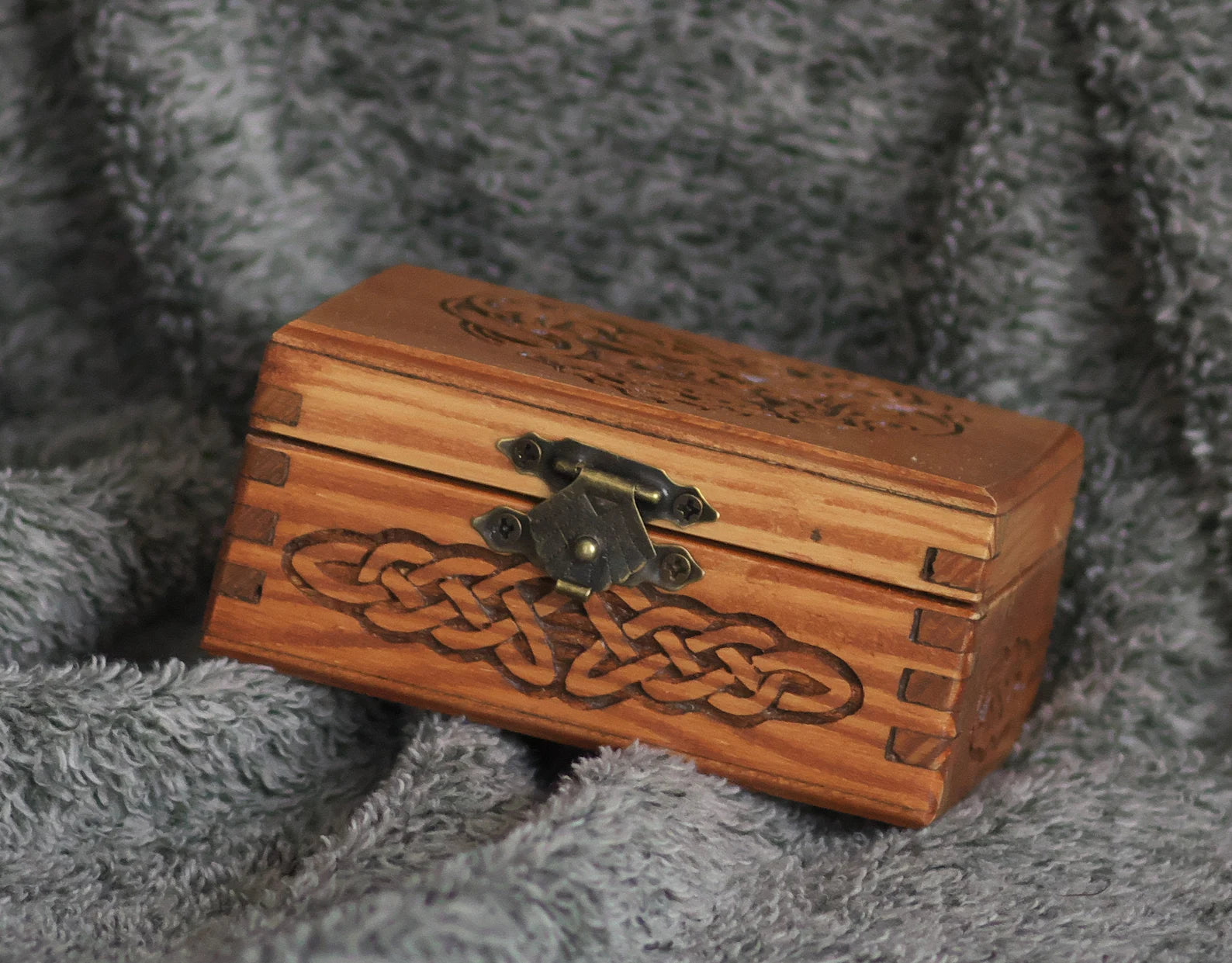 celtic wooden box