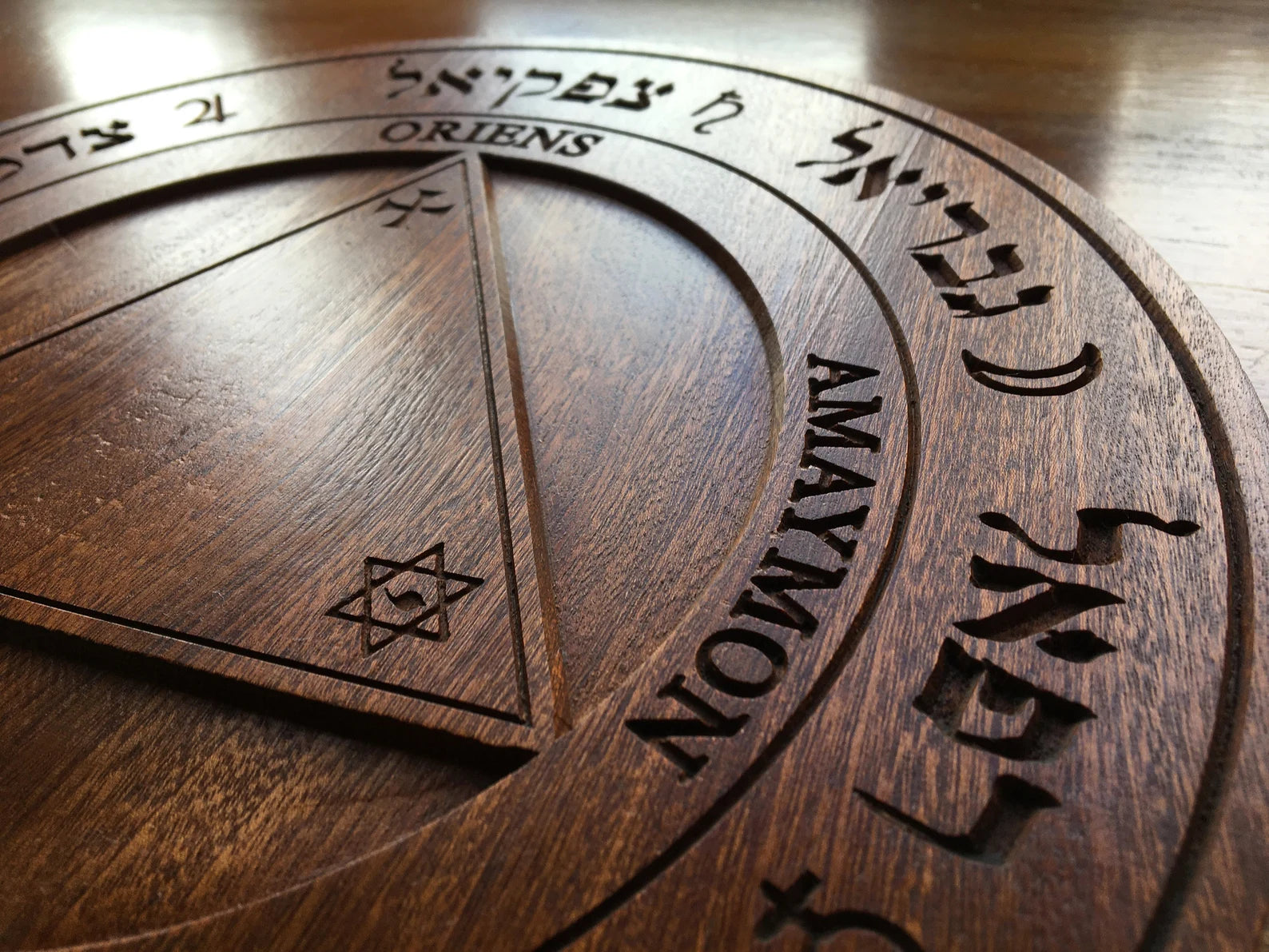 wooden altar decor
