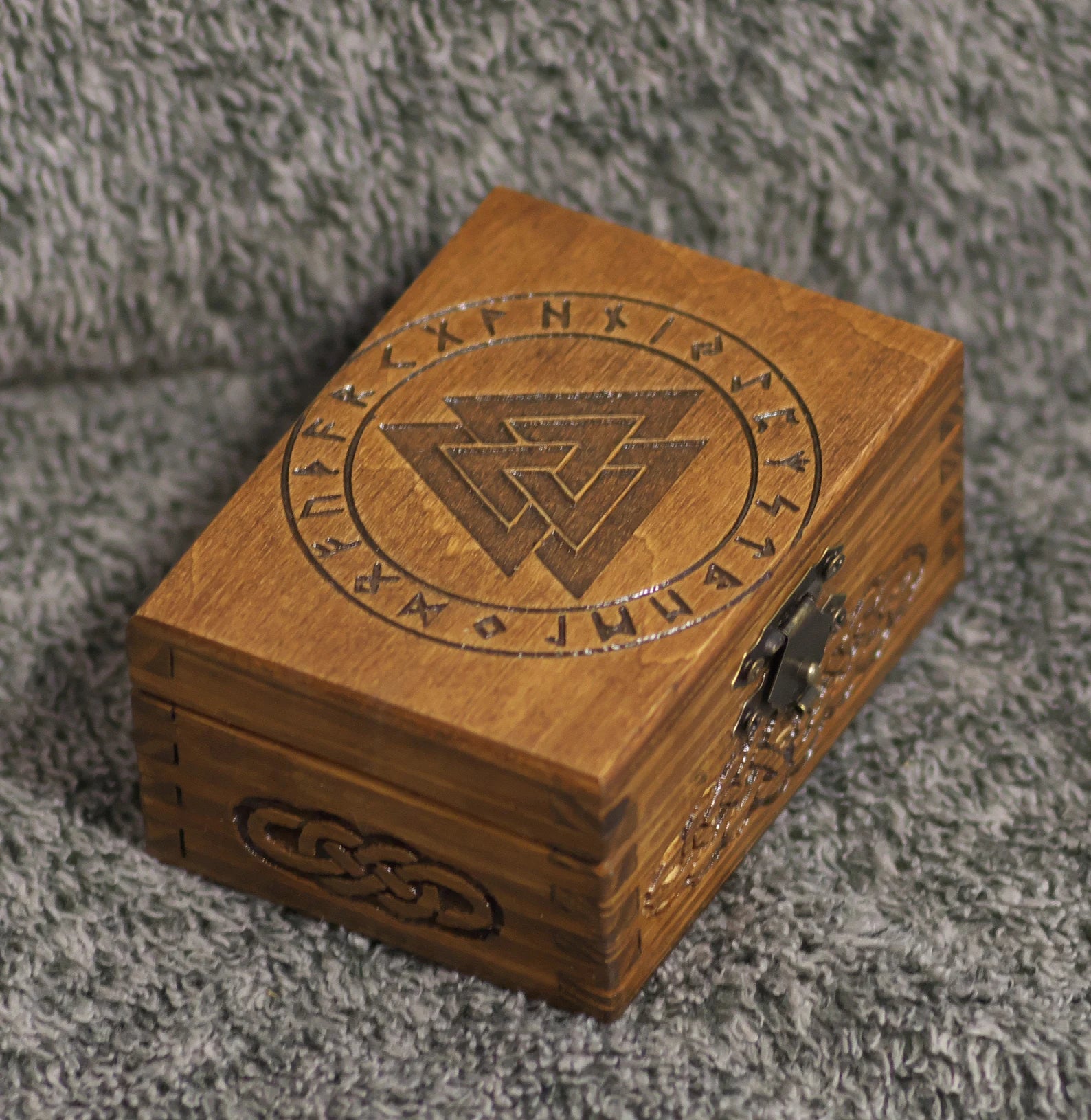 wooden medieval box