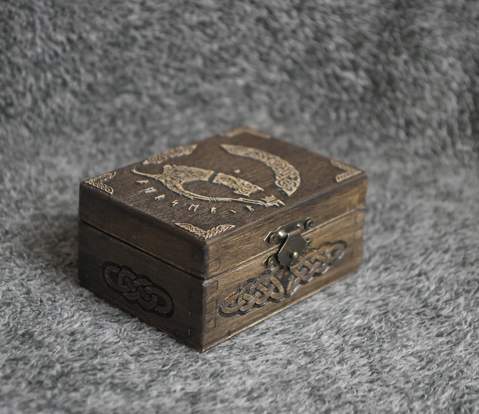 engraved viking box