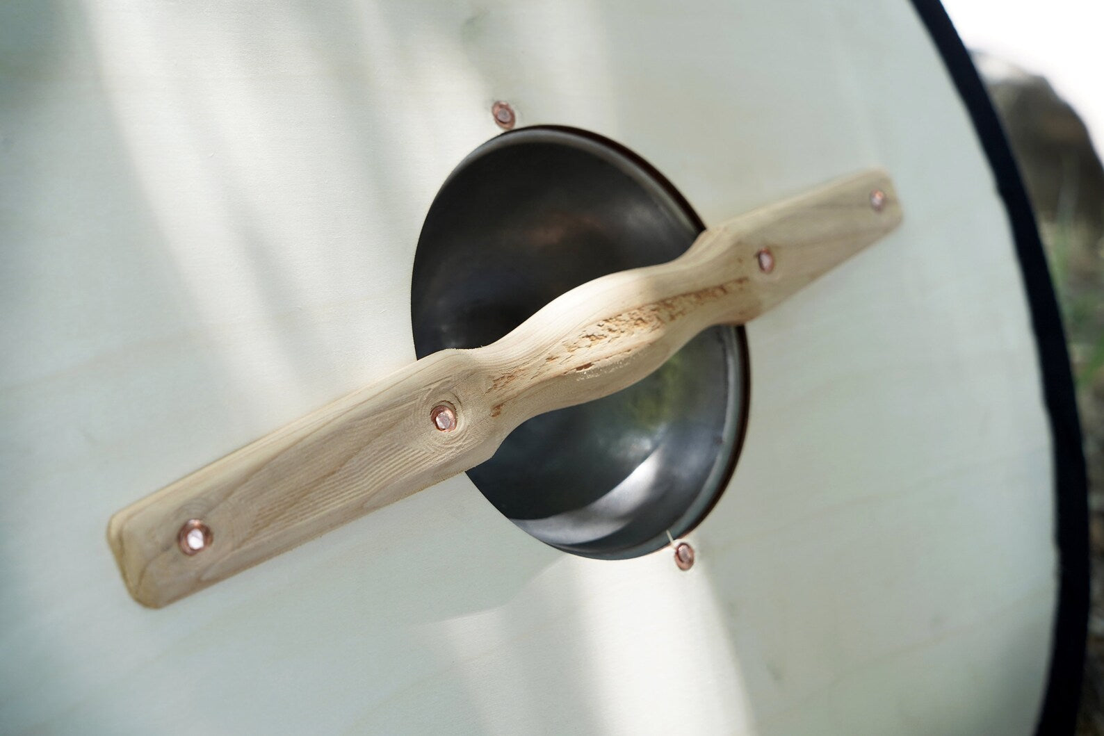 wooden round shield
