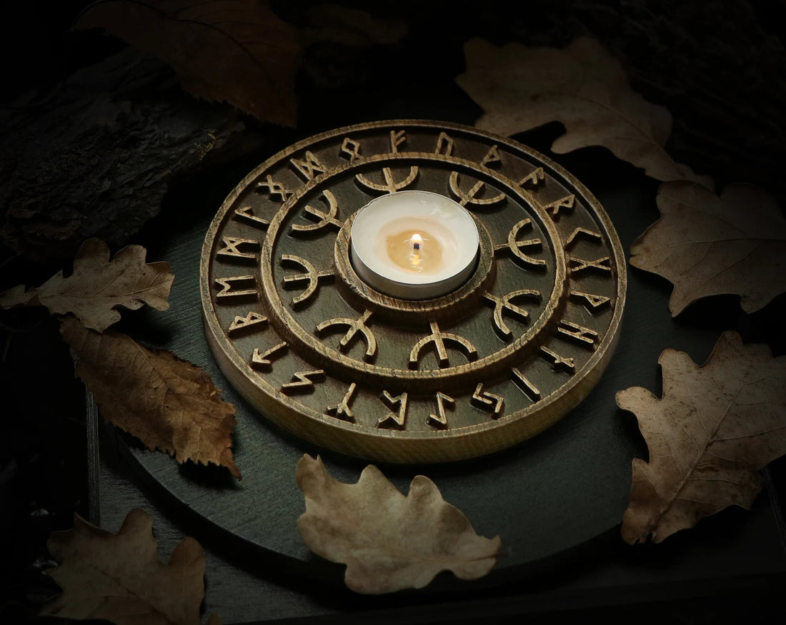 Helm of awe candle holder
