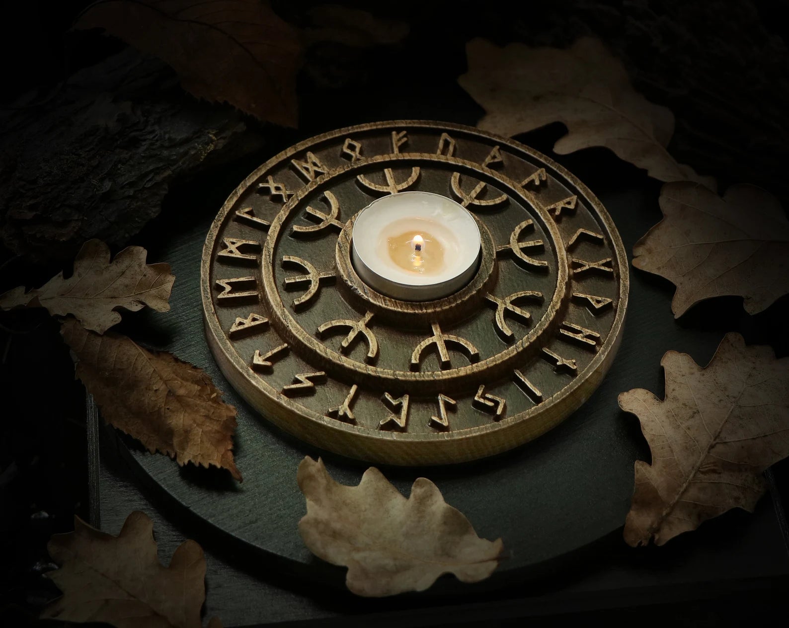 Helm of awe candle holder