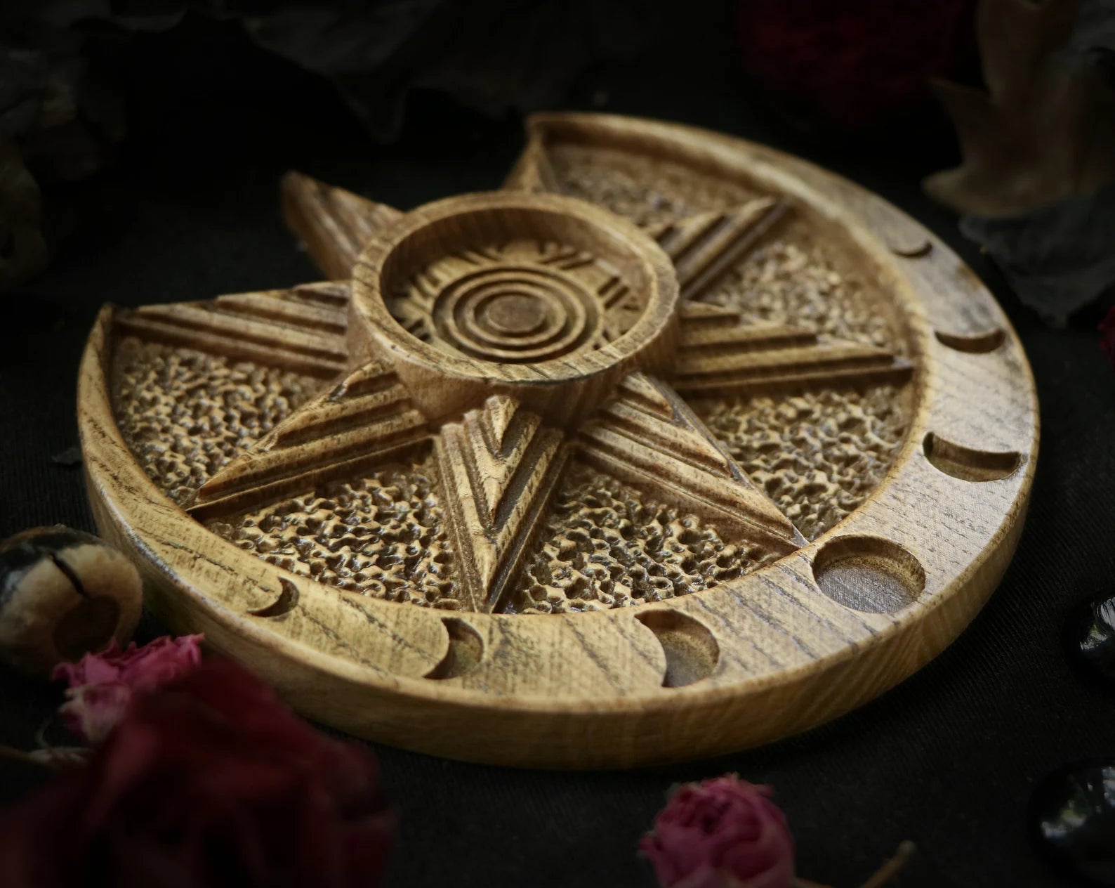 Wiccan candle holder