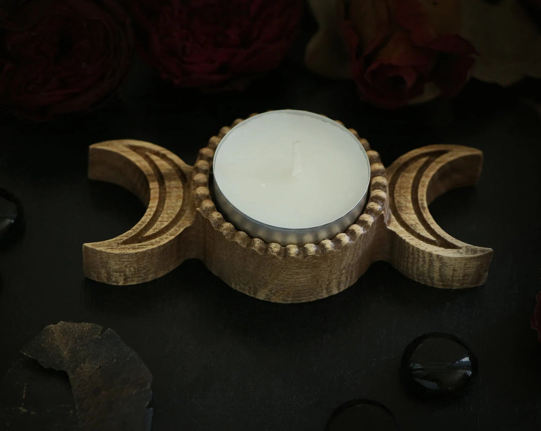 Triple Moon Candle Holder 