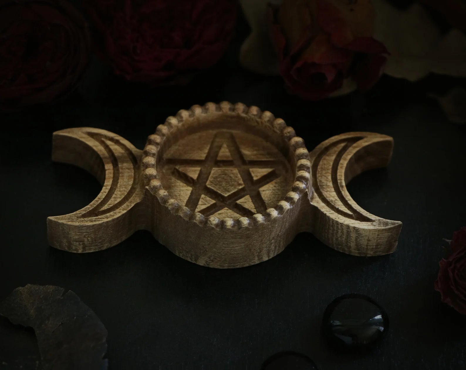 Triple Moon Candle Holder 