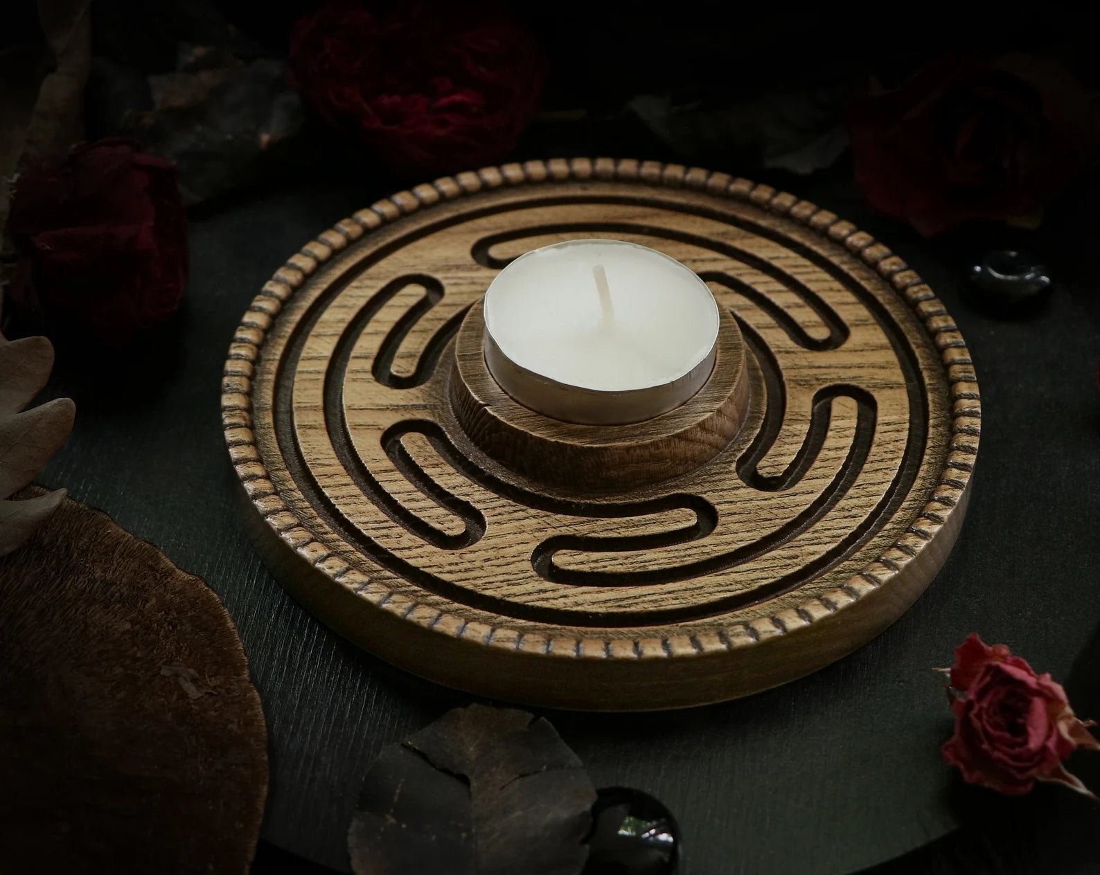 carved Hecate’s Wheel