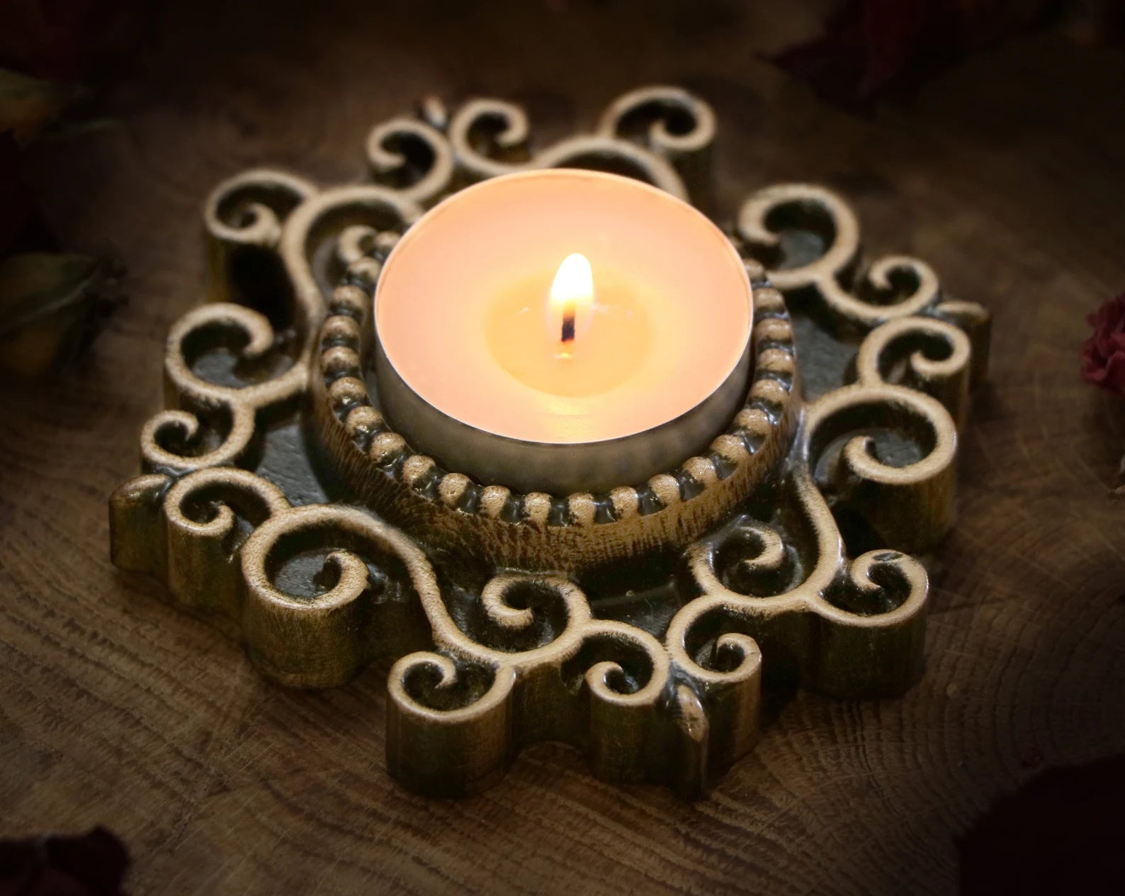 gothic candle holder