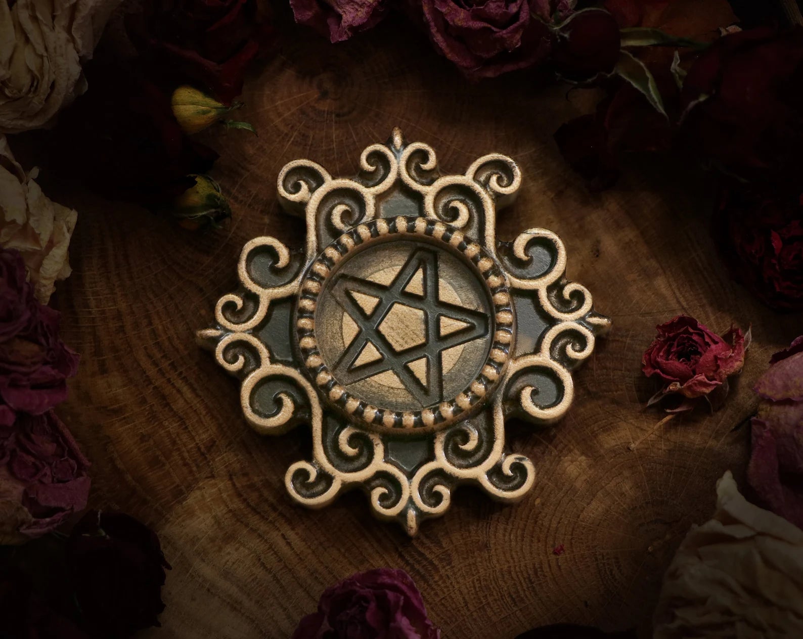 pentagram candle holder