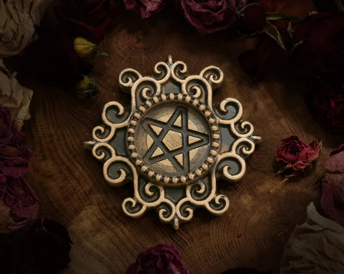 pentagram candle holder
