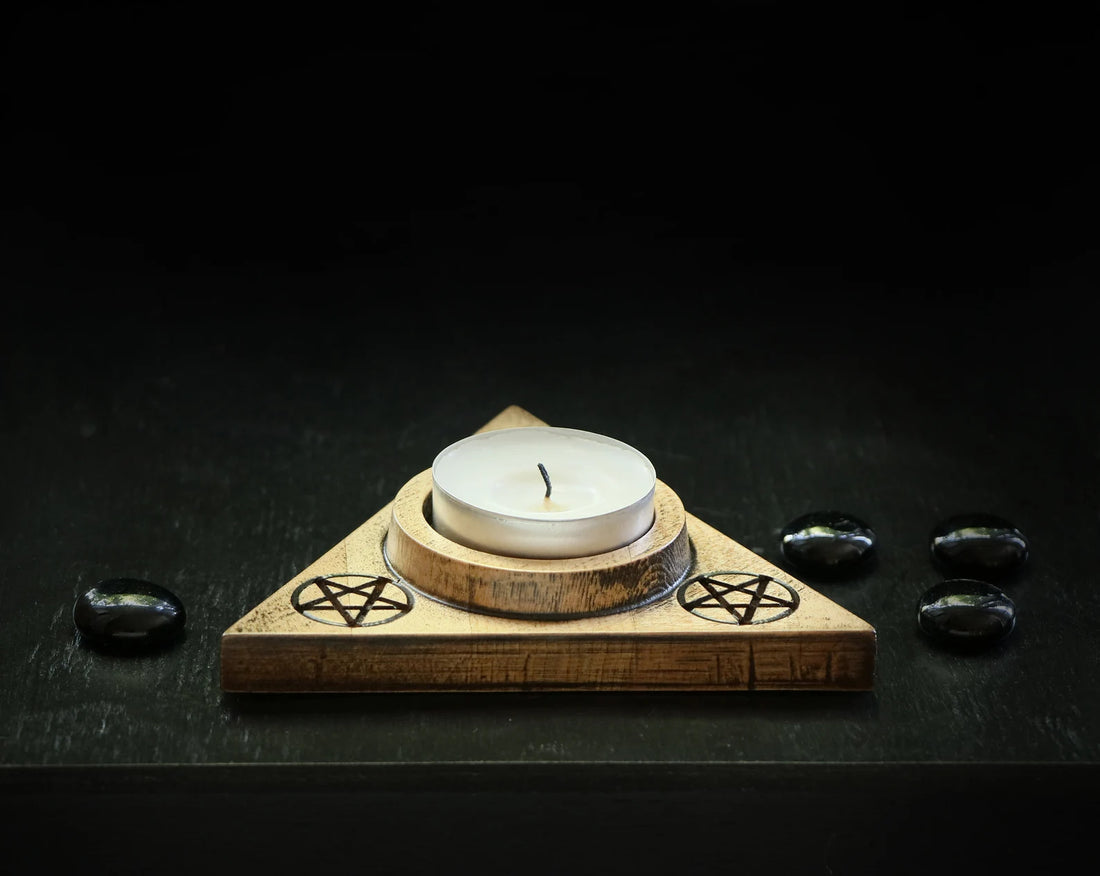 Lucifer candle holder