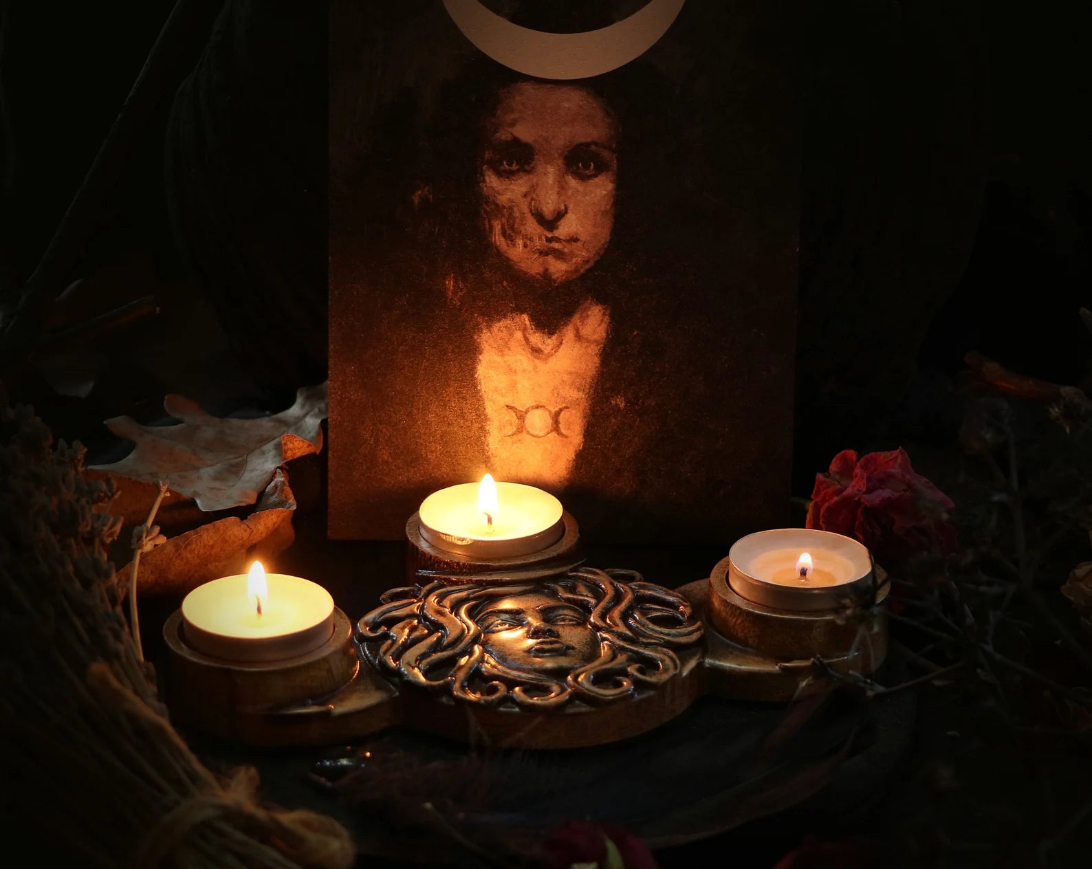 greek candle holder