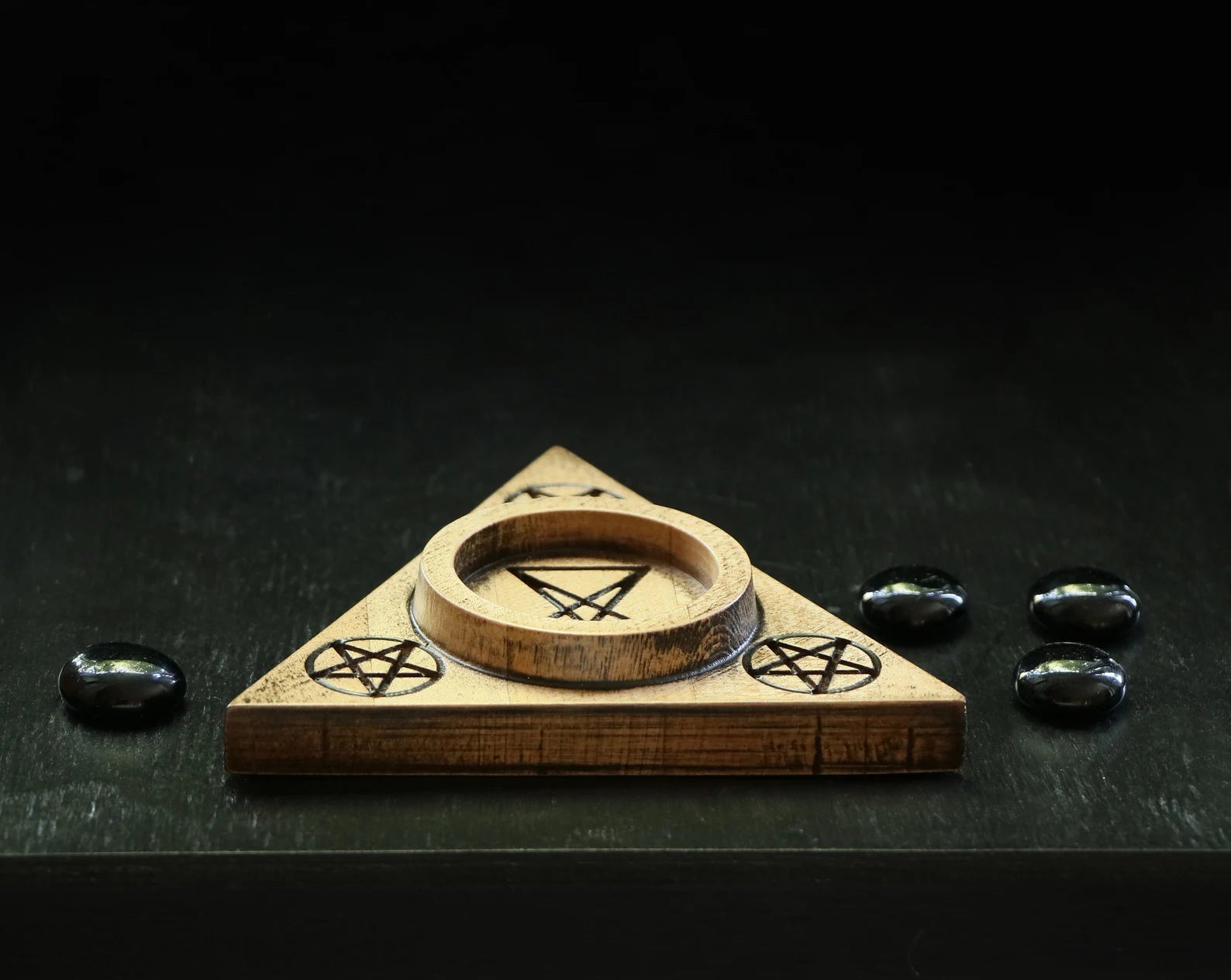 Wooden Lucifer sigil