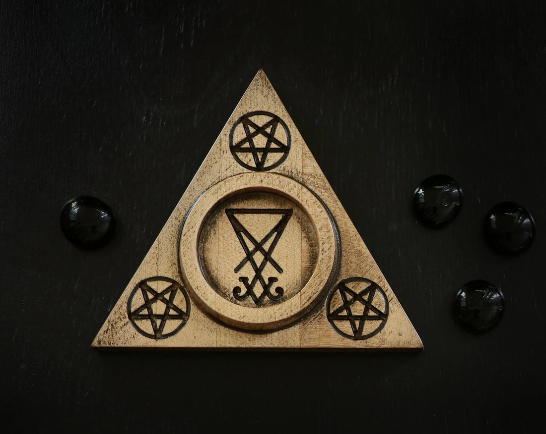 Lucifer candle holder