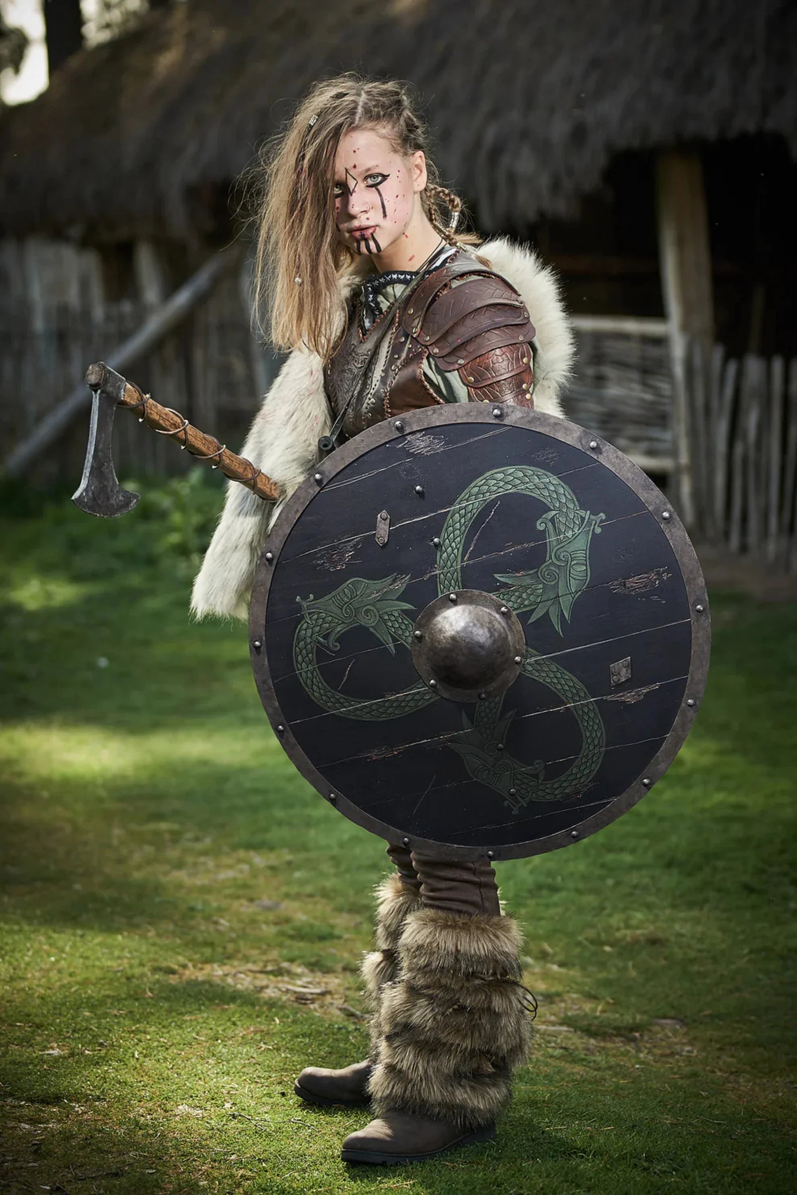 Wooden Viking shield