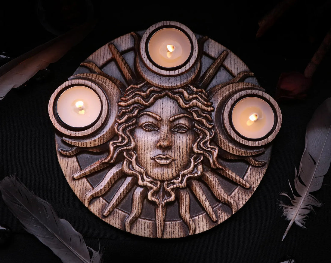 Hecate candle holder