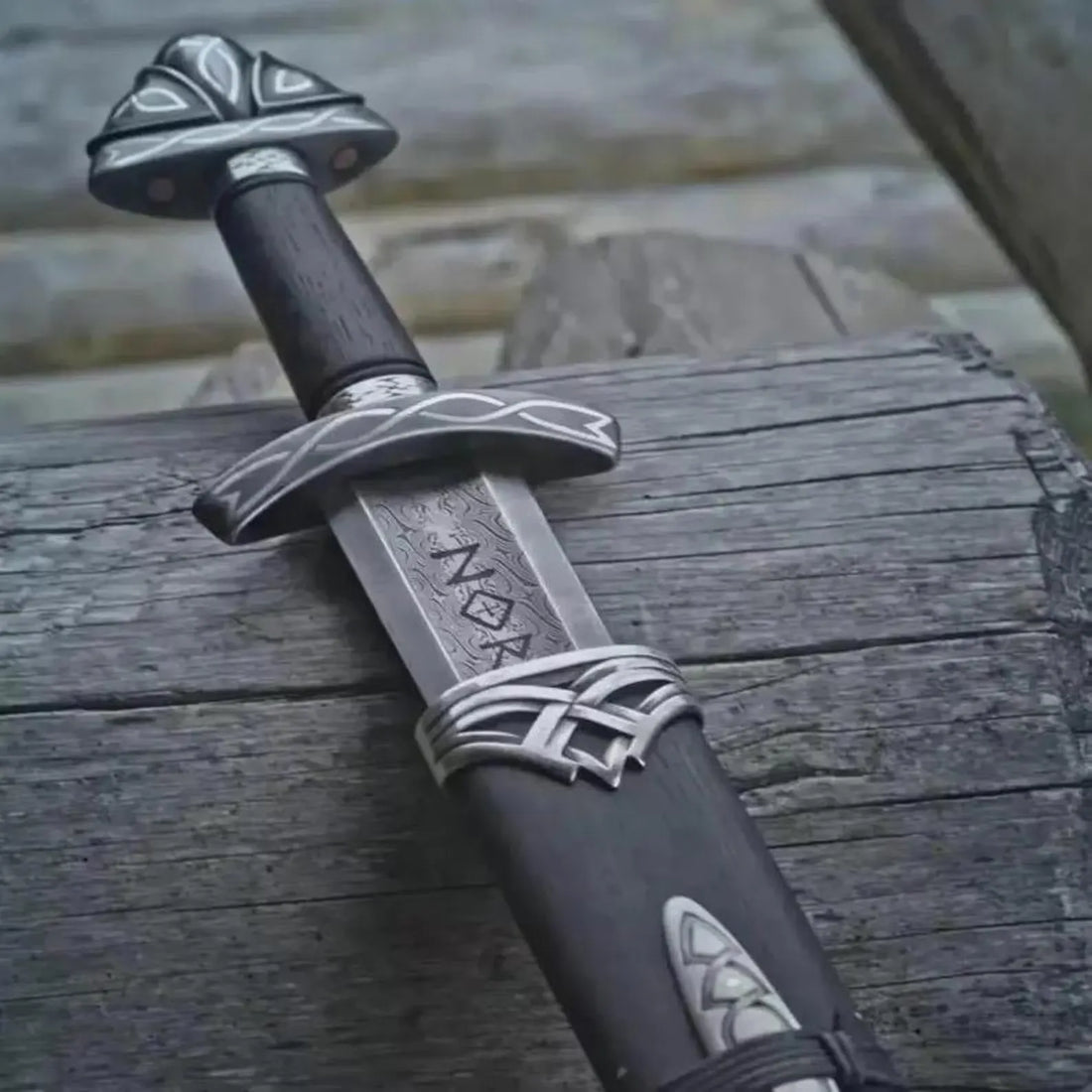 damascus viking sword
